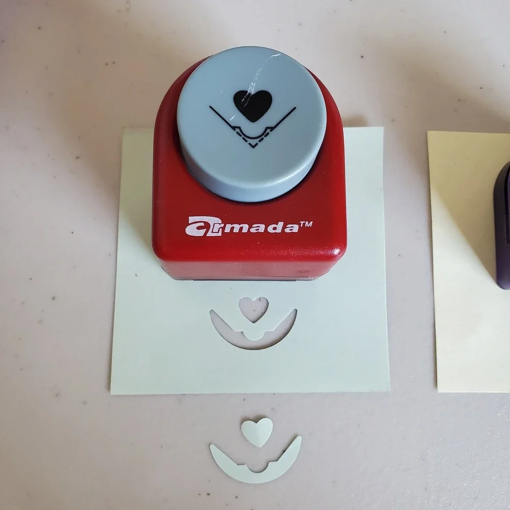 Armada Heart Corner Paper Punch Red Scrapbooking Card Making Craft Tool